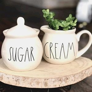 NEW! Rae Dunn LL SUGAR and CREAM Set.